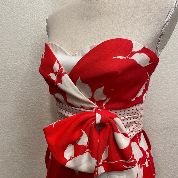 NIKI MARTIN VINTAGE SIDE BOW DRESS SIZE 4 - Picture 2 of 6